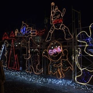 白糠町商工会がイルミネーション設置(2020-12-20)