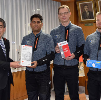 バルメットがマスク２０８０枚寄贈(2020-12-12)