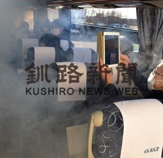 バスは換気性能高い　コロナ禍、安全性ＰＲへ実験(2020-12-24)