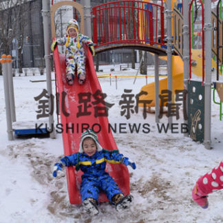 釧路で今季初積雪(2020-12-31)