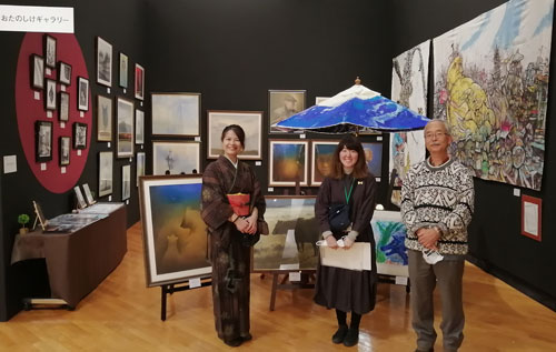 おたのしけギャラリー札幌で好評、釧路3作家の作品出展(2021-01-30)