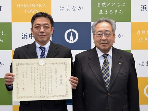 保育所乳児室抗菌で葛西塗装に感謝状(2021-01-23)