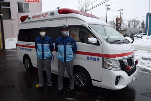 消防愛国支署に高規格救急車更新(2021-01-29)