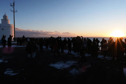 良い年願い初日詣 納沙布岬(2021-01-03)