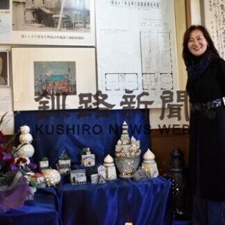 陶芸ランプの灯で癒やされて、田村さんが展示会(2021-01-27)