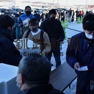 買い物客「福袋」に行列(2021-01-10)