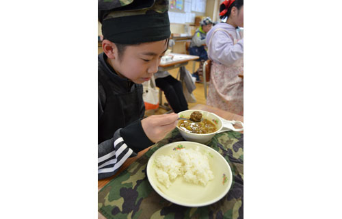 市内小中でくじら給食(2021-01-30)