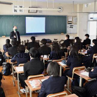 釧路北陽高校で企業人特別講座(2021-02-28)