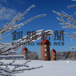 根室市内で雨氷現象(2021-03-04)