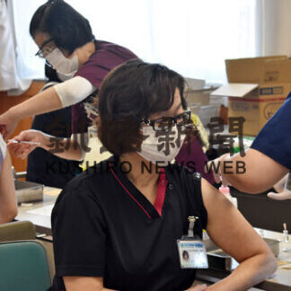 中標津病院でもワクチン優先接種始まる(2021-03-13)