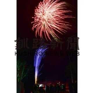 寒空彩る大輪、６年生にエール(2021-03-19)