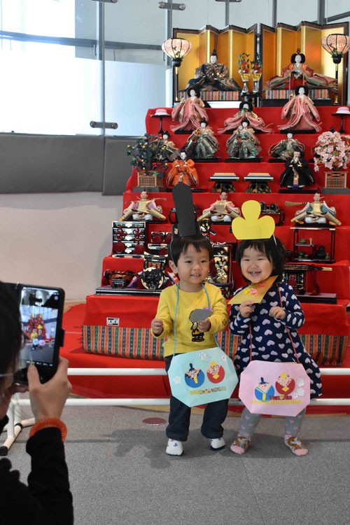 気分はお内裏様、おひなさま こども遊学館でまつり(2021-03-04)