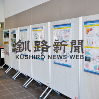 釧路で道東道パネル移動展(2021-03-08)