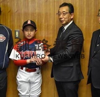 筧君 道選抜に選出　少年野球全国大会で健闘誓う(2021-03-06)