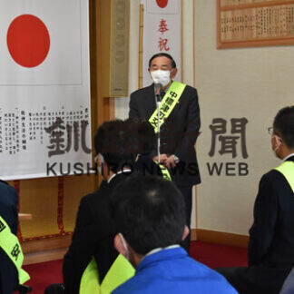 祈願祭で交通安全協力促す(2021-04-10)