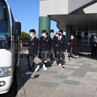 霧多布高生が避難訓練(2021-05-01)