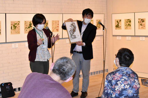 芸術館でコレクショントーク「釧路のお宝・植物化石」(2021-05-19)