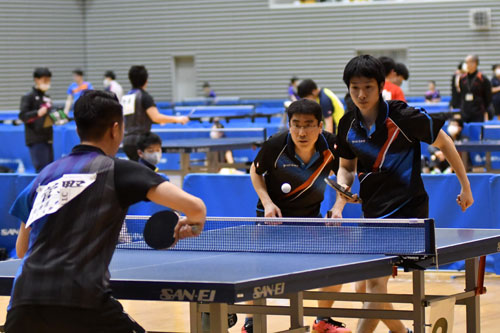 卓球会長杯、373人各部門で熱戦(2021-05-02)