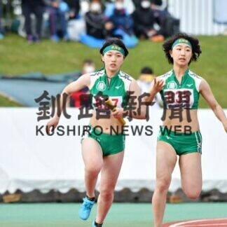 全道高体連陸上　武修館女子４００リレー８位(2021-06-17)