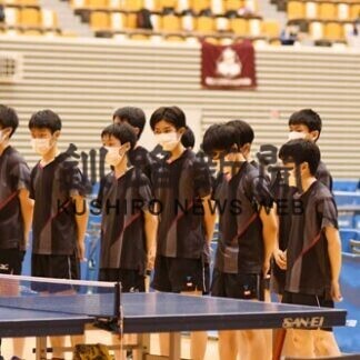 全道高体連卓球　釧明輝男子４強ならず、女子は２回戦敗退(2021-06-17)