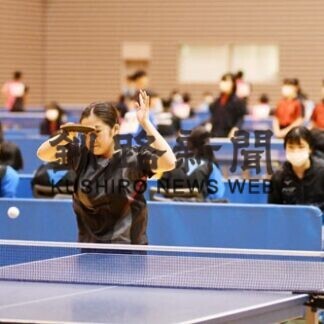 全道高体連卓球　釧明輝男子４強ならず、女子は２回戦敗退_1(2021-06-17)
