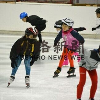 ショートトラック練習開始　今季から小学生通年で(2021-06-28)