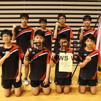 釧桜が丘（男子）、釧鳥取（女子）Ｖ　中体連卓球(2021-06-21)