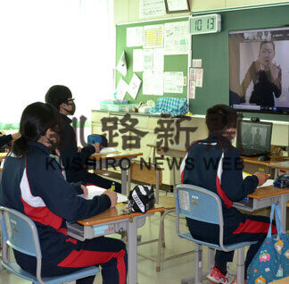 浜中・茶内中でＪＡＬ教室(2021-06-10)