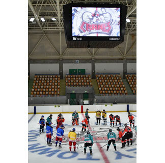 光の演出、選手後押し　クレインズアリーナ照明、電光システム完成(2021-07-27)