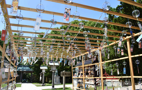 風鈴160個 音色涼しげ(2021-07-11)