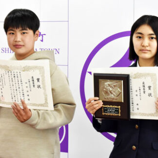 田中君（小学の部）清野さん（中学の部）最優秀　「少年の主張」表彰式　白糠(2021-07-15)