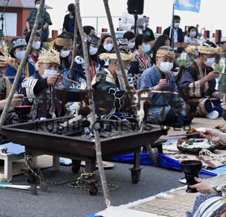 ヒメマスの恵みに感謝　阿寒湖畔でまつり(2021-07-04)