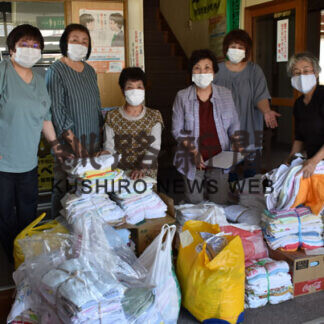 小中学校などに雑巾１６００枚寄贈(2021-07-25)