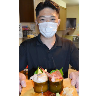 地元海の幸まるごと食す　寿司ひらの、コンブの器の海鮮丼好評(2021-08-29)