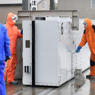 防潮堤１１門を閉鎖(2021-08-11)