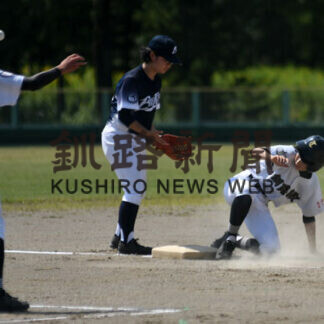 軟式野球釧新旗中学新人戦４強出そろう_1(2021-08-22)