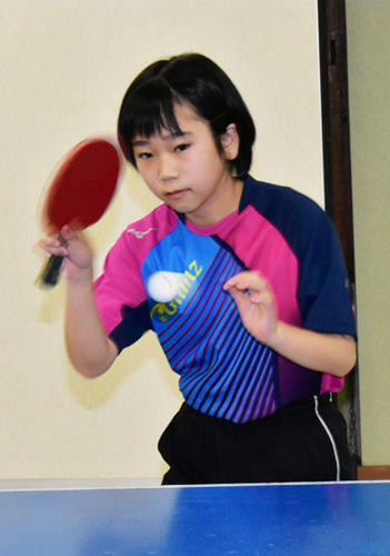 安藤さん卓球全国へ Glanz根室スポーツ少年団(2021-09-17)