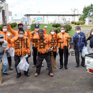 ぬさまいライオンズク、幣舞公園で清掃活動(2021-09-21)