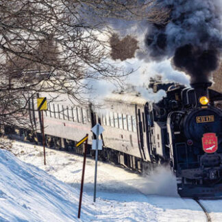 冬のＳＬフォトコン応募を　作品は記念切手に(2021-09-15)