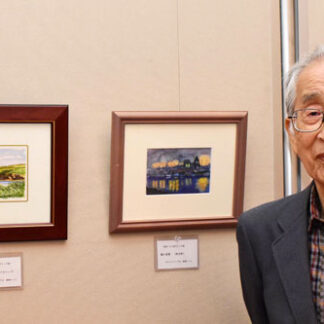 桐澤さん、水彩画で根室百景描く　２０景ずつ５回に分けスケッチ展(2021-09-07)