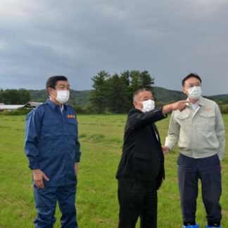 自民道第７区支部 作物の生育状況視察(2021-09-04)