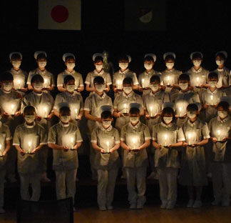 医師会看護専門学校、看護への道自覚し２９人が戴帽の儀(2021-10-25)