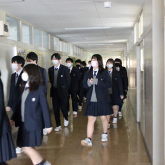 阿寒高校で防災避難訓練(2021-10-13)