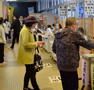 衆院選期日前投票スタート(2021-10-21)