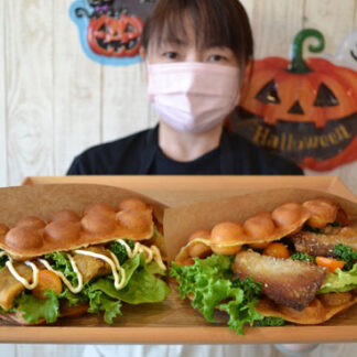 うちのイチオシ　サバ、ホッケでバブルワッフル(2021-10-29)