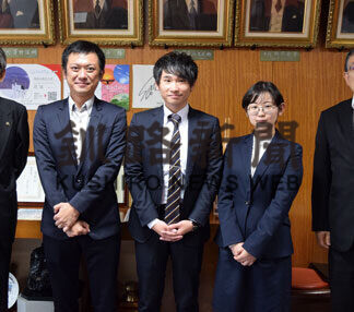 釧路の魅力伝えたい　地域おこし協力隊３人表敬(2021-10-05)