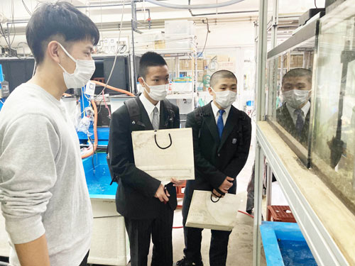 水産分野 教養深める 根室高生が大学体験(2021-11-27)
