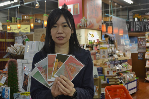 釧路の風景描いたポストカード販売 丹葉商会 (2021-11-26)