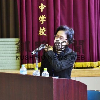 原爆の悲惨さ後世に　伝承者・平野さん、幣舞中で講話(2021-11-26)