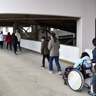 釧路養護学校、サトービルと連携し初の防災避難訓練(2021-11-14)